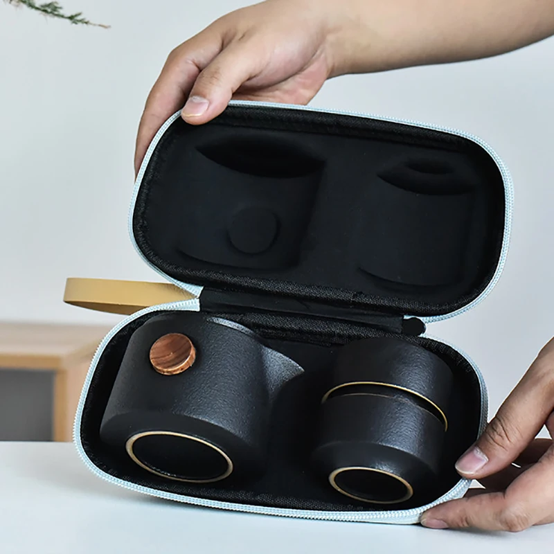 Korean Tea Set - Tembikar Hitam Perjalanan Luar Ruangan Set