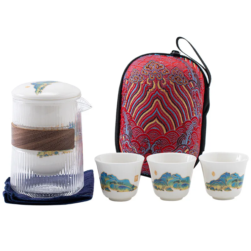 Korean Tea Set - Set Teh Kungfu Travel Teko Cangkir