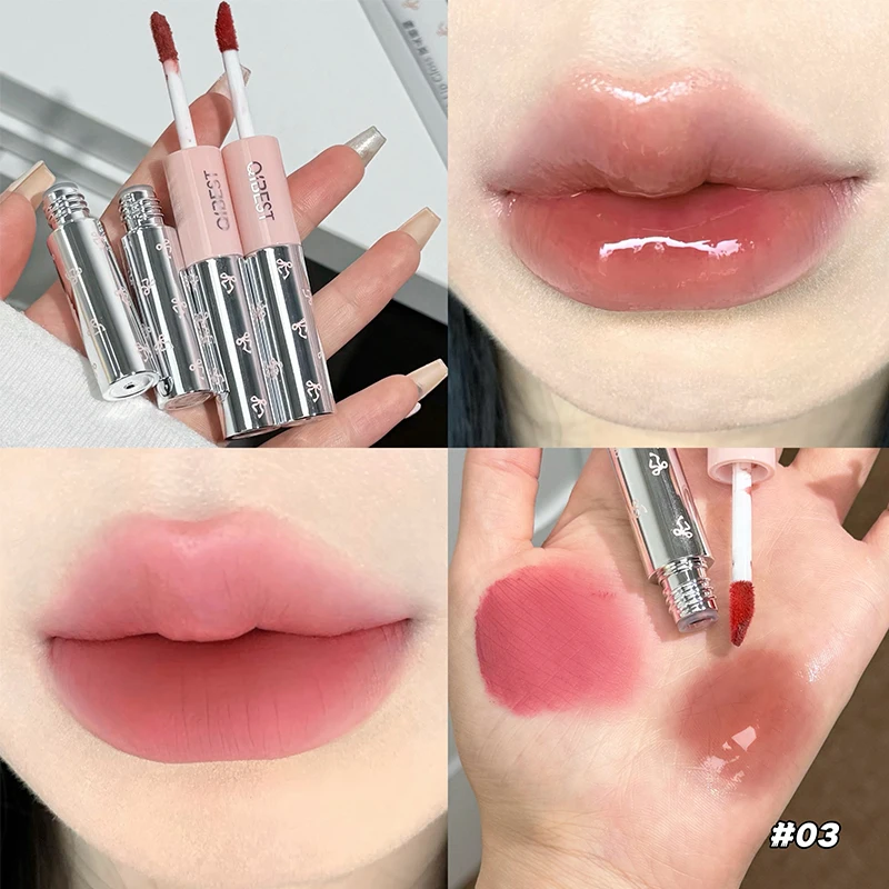 Lip Tint Korean - QIBEST Lipstik Cair Velvet Matte Double