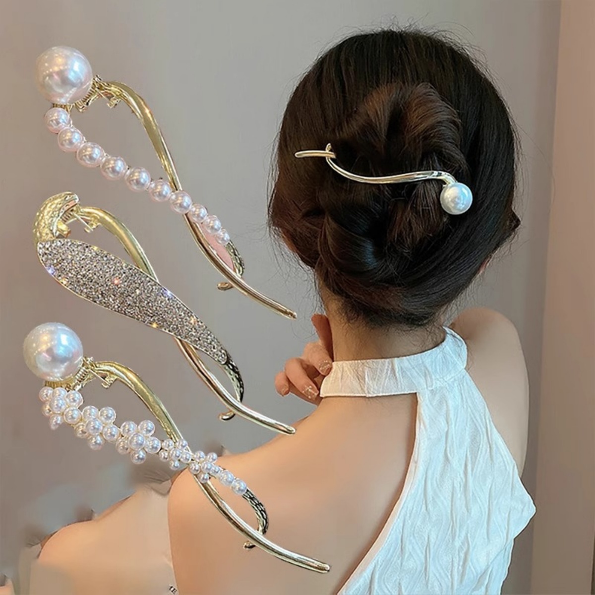 Jepit Rambut Mutiara Glitter E - Korean Girl Lifestyle ulasan dan harga