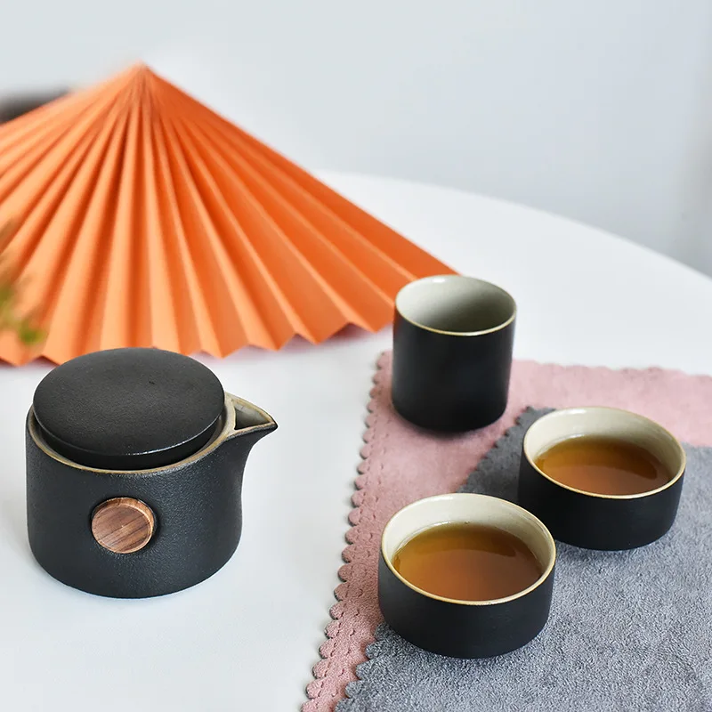 Tembikar Hitam Perjalanan Luar - Korean Tea Set ulasan dan harga