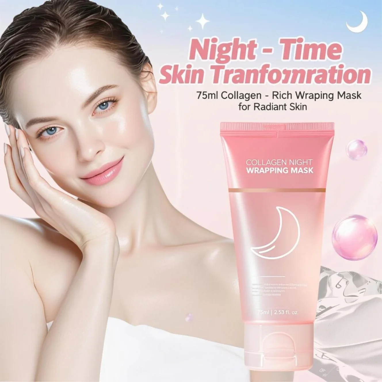 Masker Malam Kolagen 75ml - Pa - Sleeping Pack Overnight ulasan dan harga