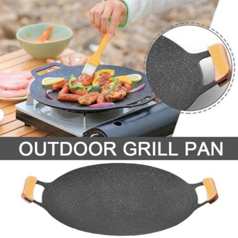 30/32/34/36/38cm Wajan Panggan - Korean Bbq Grill ulasan dan harga