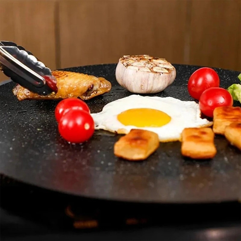 30/32/34/36/38cm Wajan Panggan - Korean Bbq Grill ulasan dan harga