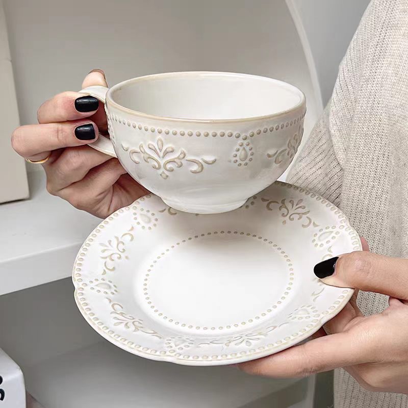 Set cangkir dan piring bunga R - Korean Tea Set ulasan dan harga
