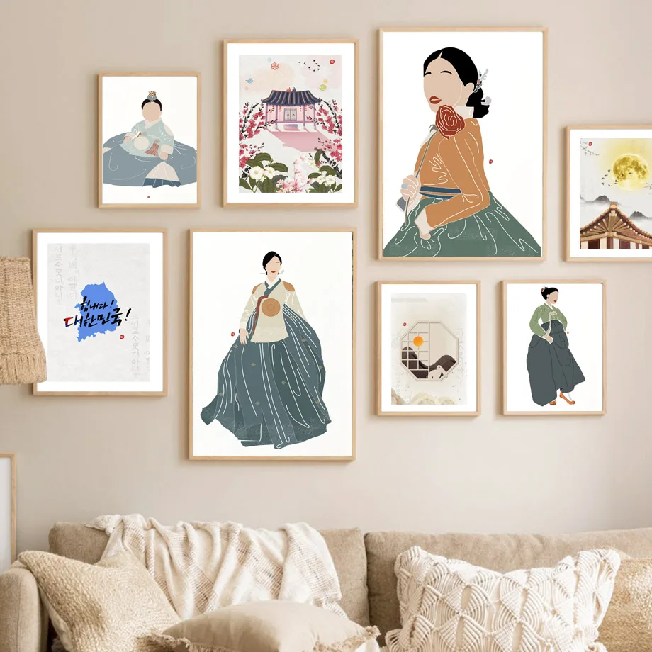 Poster Lukisan Kanvas Cetak Es - Modern Korean Lifestyle ulasan dan harga