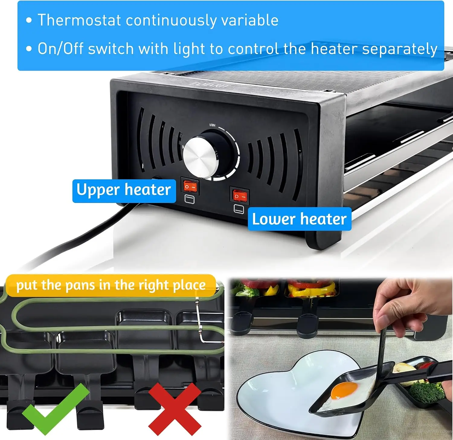 Pemanggang Raclette Portabel u - Korean Bbq Grill ulasan dan harga